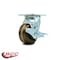 Service Caster 4 Inch High Temp Phenolic Caster with Roller Bearing and Brake/Swivel Lock SCC SCC-30CS420-PHRHT-TLB - alternate 4